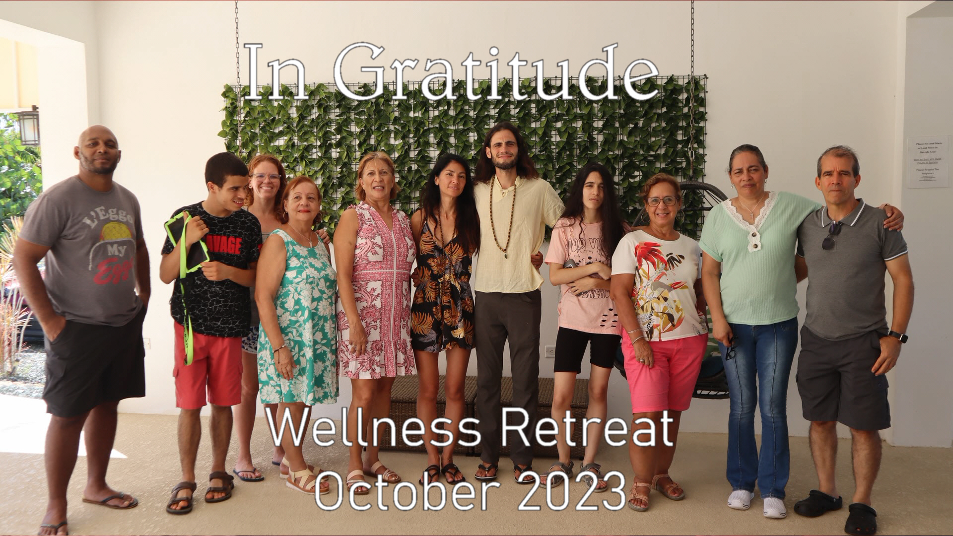 In Gratitude- Memories of our Wellness Retreat on October 2023
